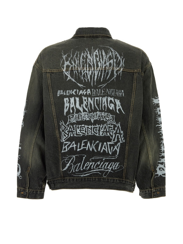 Balenciaga Black Trucker Jacket