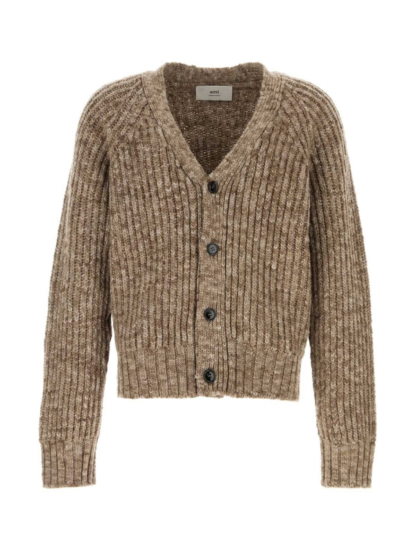 V-neck Wool Cardigan