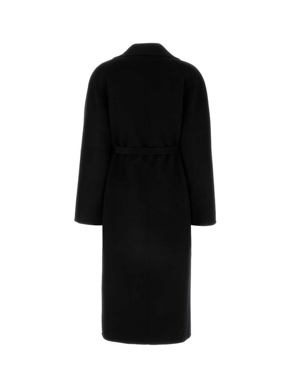 Single Breasted Wool Cashmere Long Coat