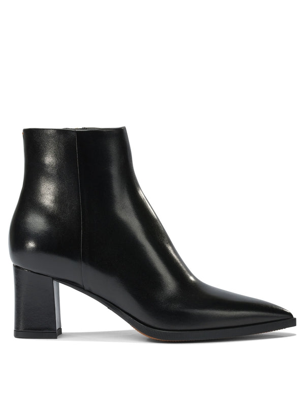 Santoni Black Ankle Boots
