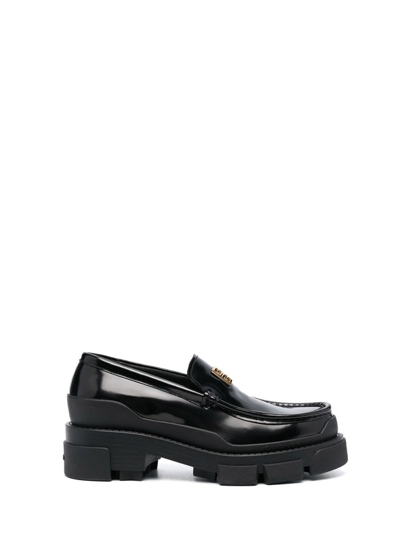 Terra Logo Leather Loafers