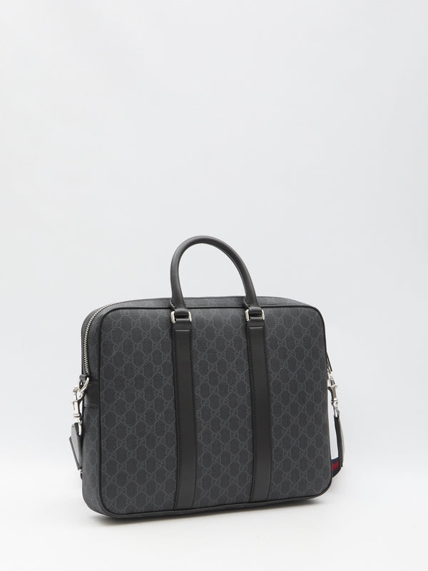 Gucci Gg Medium Black Brief Case