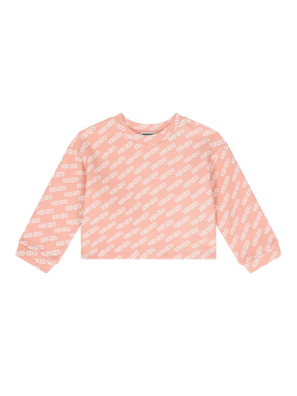 Allover Logo Crop Sweatshirt