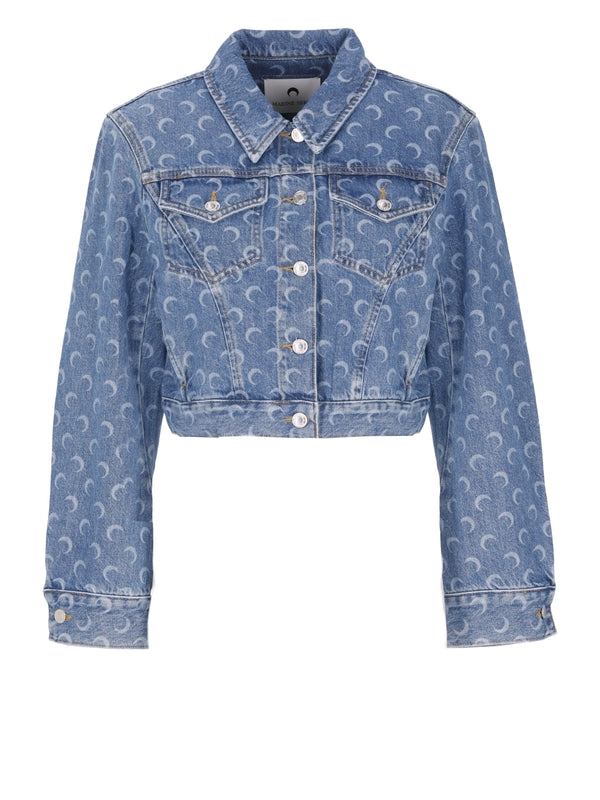 Marine Serre Blue Trucker