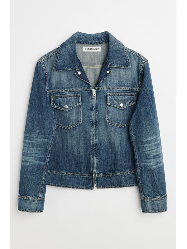 Zip-Up Denim Jacket