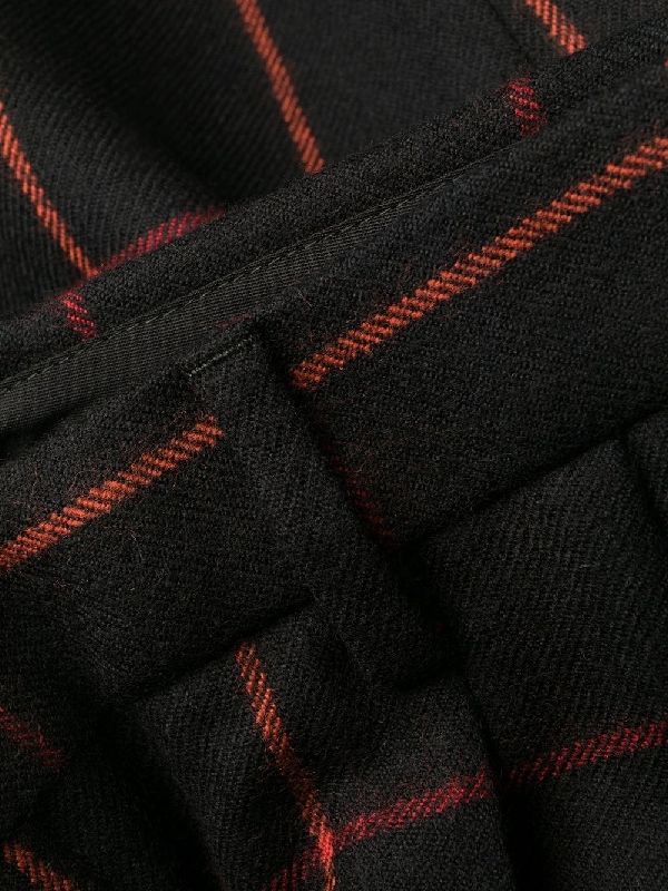 Check Pattern Wool Pants