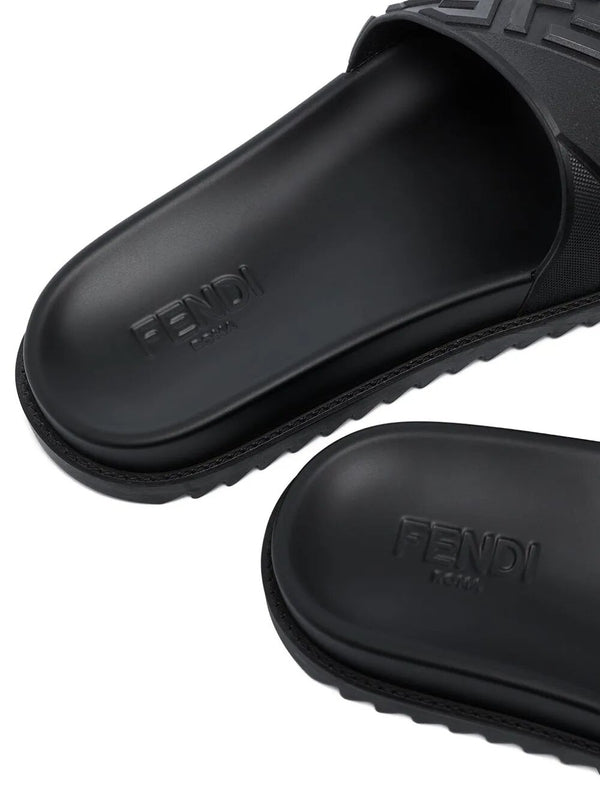 Fendi Black Slides