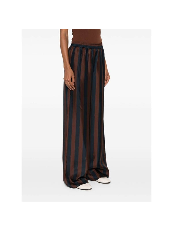 Stripe Silk Pants