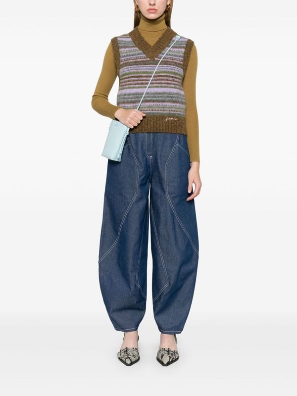 Stripe
  Jacquard Knit Vest