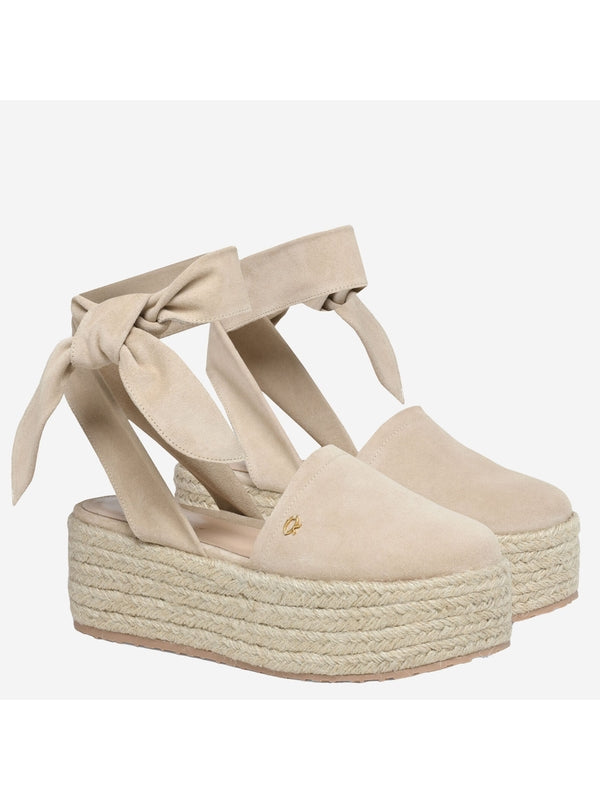 Almeria Bow Detail Wedge Sandals