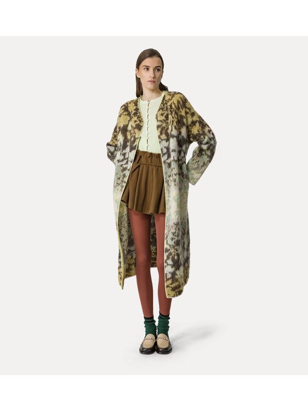 Bloom Mist Jacquard Pattern Coat