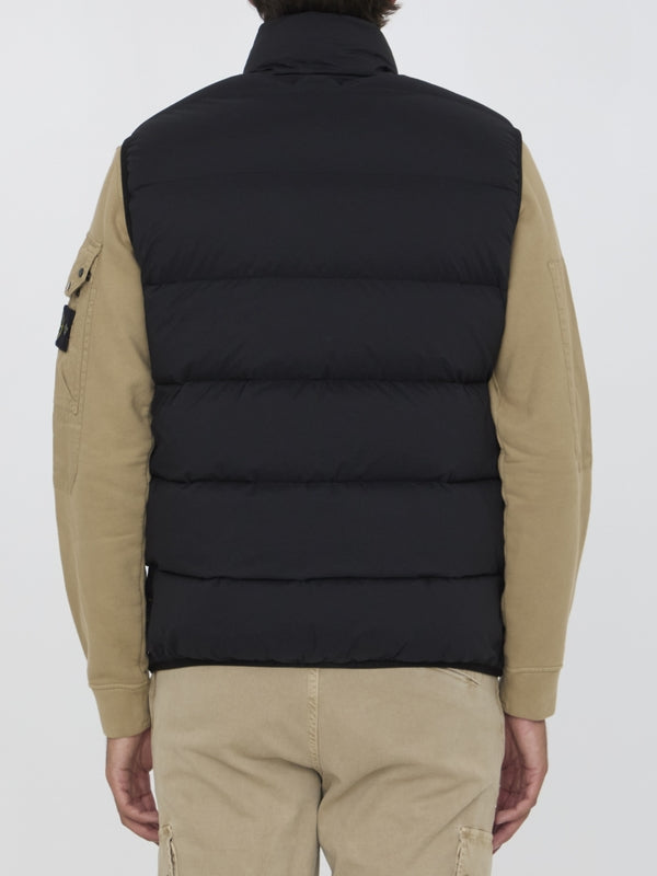 Zipper Pocket High-neck Padded Vest - Jente