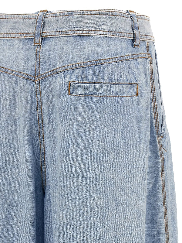 Belt Wide
  Denim Pants