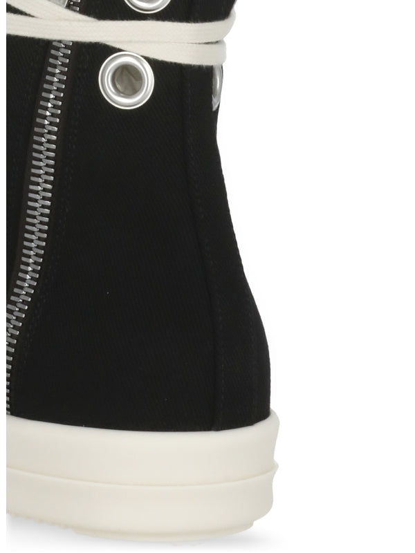 Rick Owens Drkshdw Black High Top Sneakers