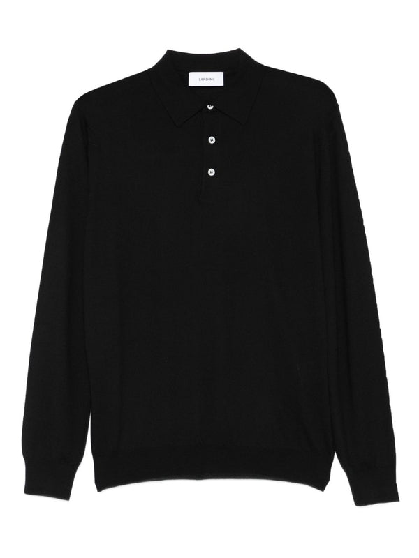 Lardini Black Polo Shirt