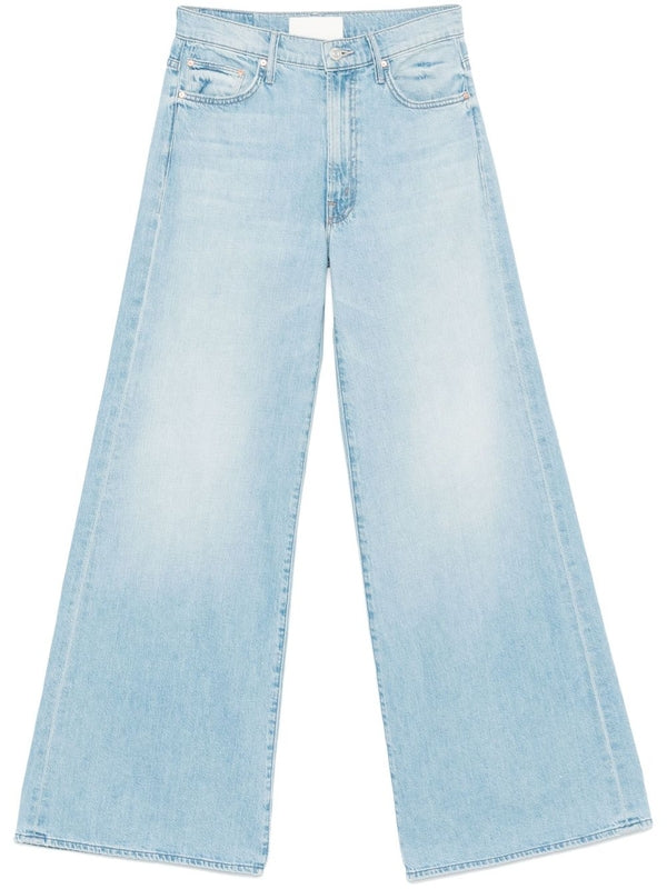 Flare Wide Cotton Denim Pants