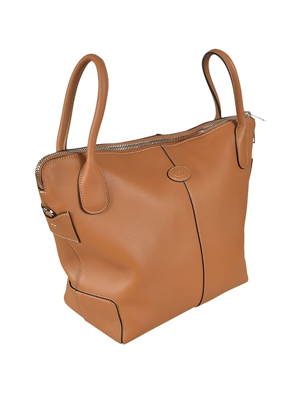 TOD'S - Di Leather Medium Tote Bag - Jente