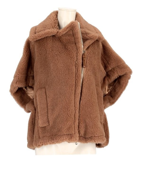 Teddy Shearling Zip-up Jacket