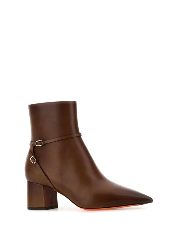 Santoni Brown Ankle Boots