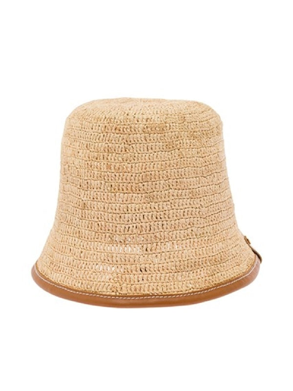 Le Bob Solo Raffia Bucket Hat