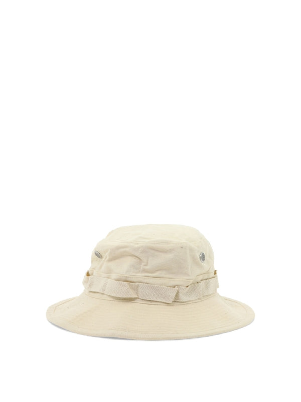 Drawstring Cotton Bucket Hat