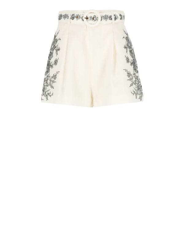 Zimmermann Shorts Ivory Shorts