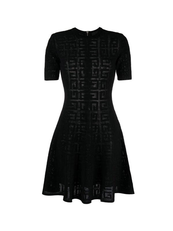 4g Jacquard Flare Dress