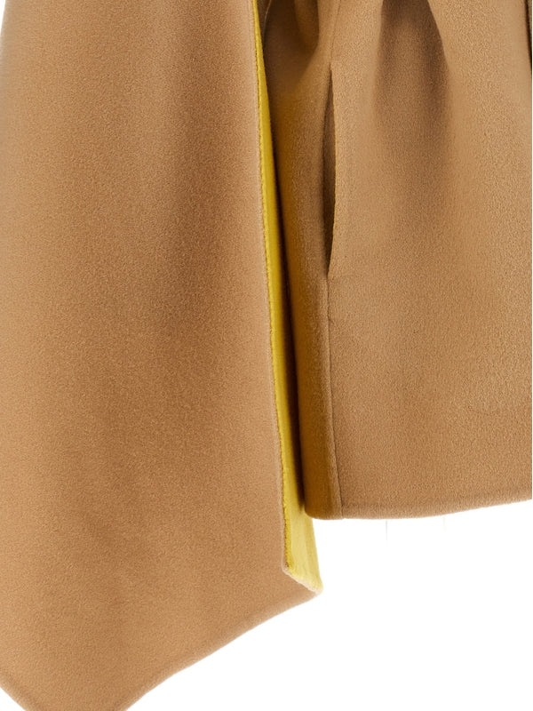 Wool Cashmere
  Belt Cape