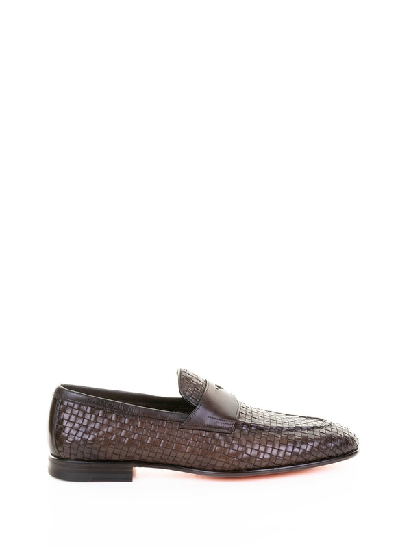 Santoni Brown Loafers