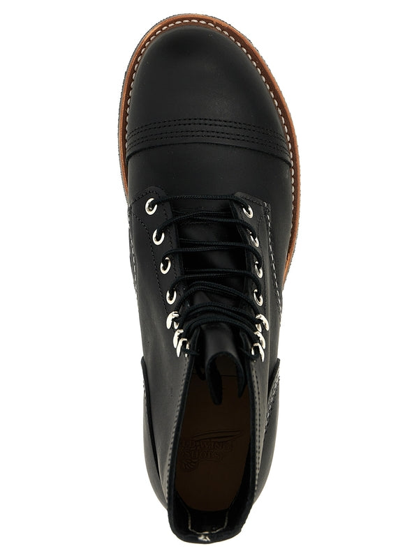 Red Wing Black Lace-Up Boots