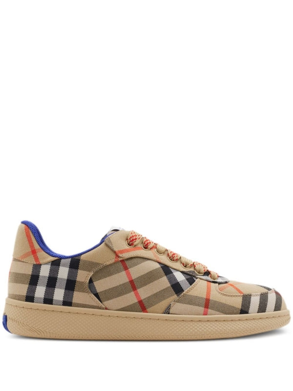 Terrace Vintage Check Fabric Low-Top Sneakers