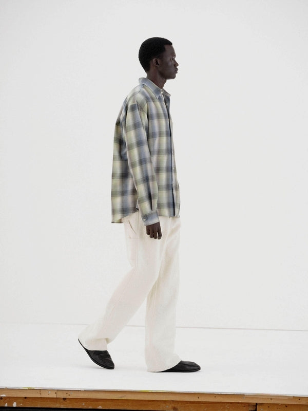 Auralee Super Light Wool Check Shirt