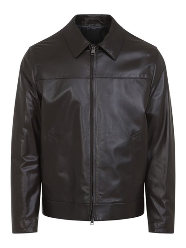 Collar Leather Jacket