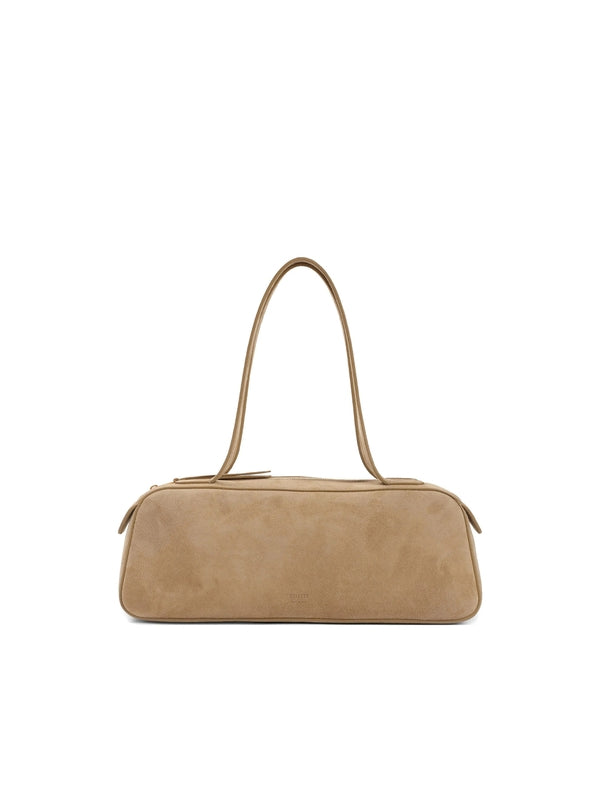 Simona Suede Leather Shoulder
  Bag