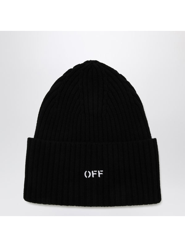 Embroidered Logo Wool Beanie