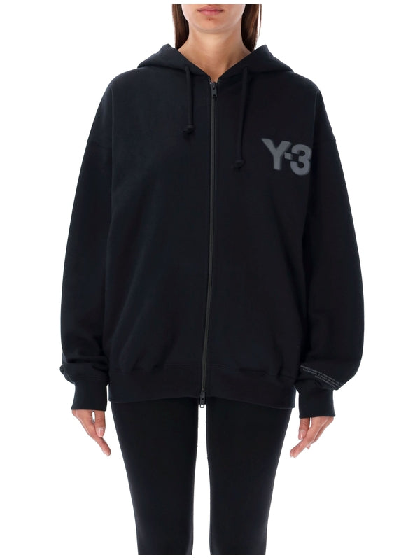 Y-3 - Chest Logo Hoodie Zip-Up - Jente