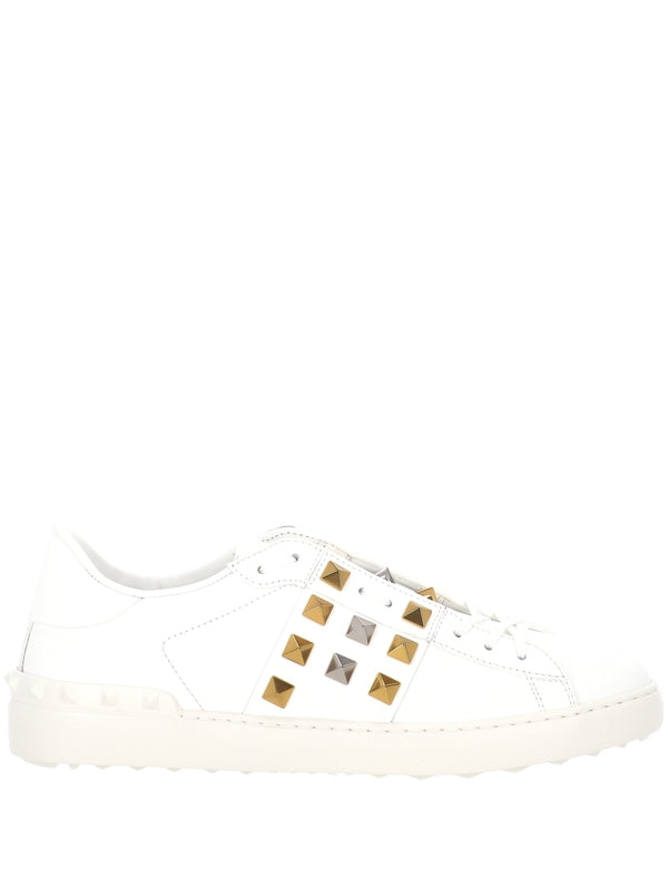 Rockstud Leather Lowtop Sneakers