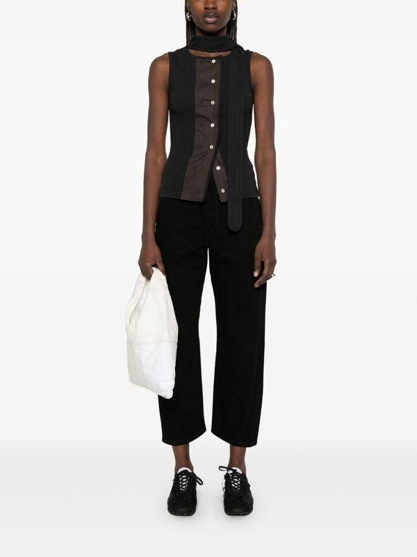 Twist Cotton Crop Pants