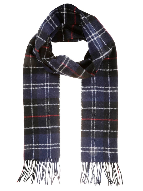 Tartan Check Fringe Lambswool Muffler