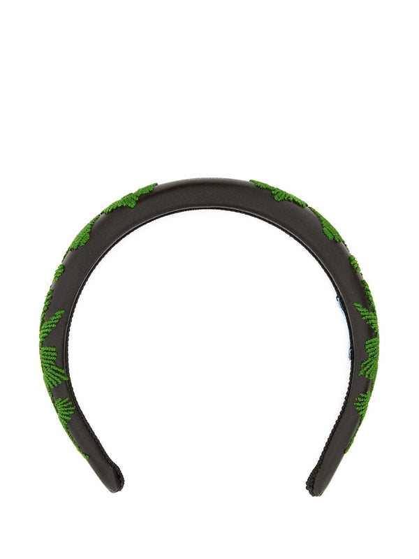 Logo Printing Embroidery Napa Leather Hair Band