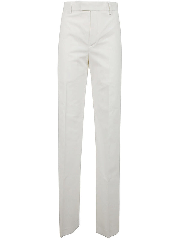 White Pocket Cotton Pants