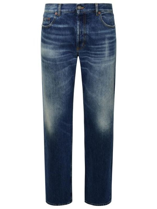 Washed Effect Classic Denim