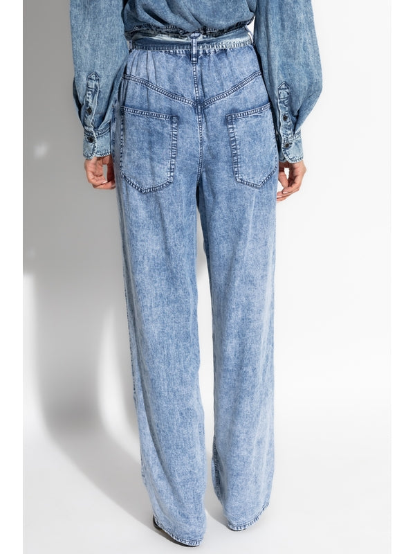 Priana Bow Strap Denim Pants