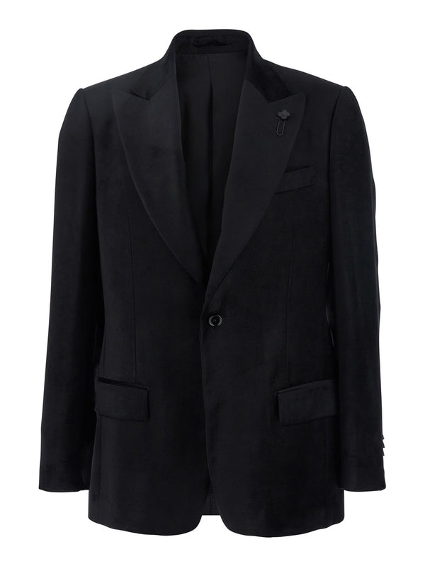 Black Single Velvet Jacket