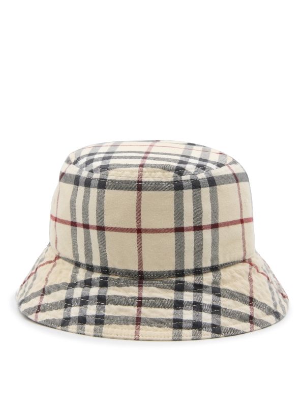 All Over Check Cotton Bucket
  Hat