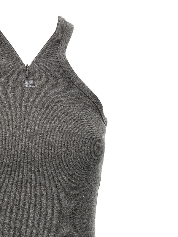 レディション ジッパーミニドレス