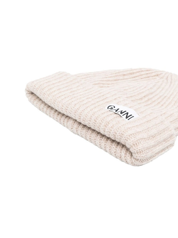 Logo Wool Blend Beanie