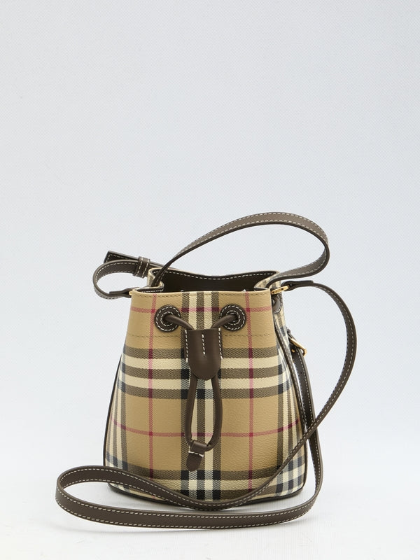 Vintage Check Mini Bucket Bag - Jente