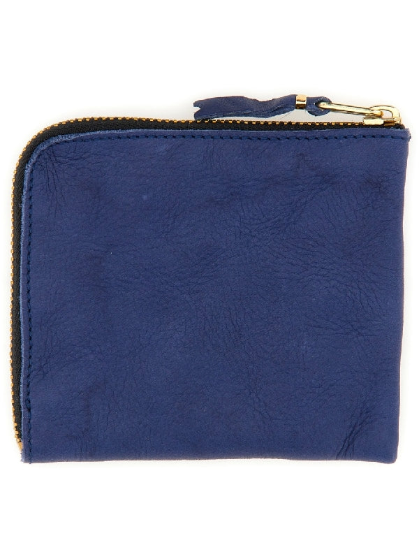 Leather Zipper Coin Wallet