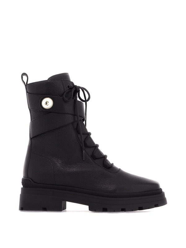 Noemi 45 Leather Lace-Up Boots